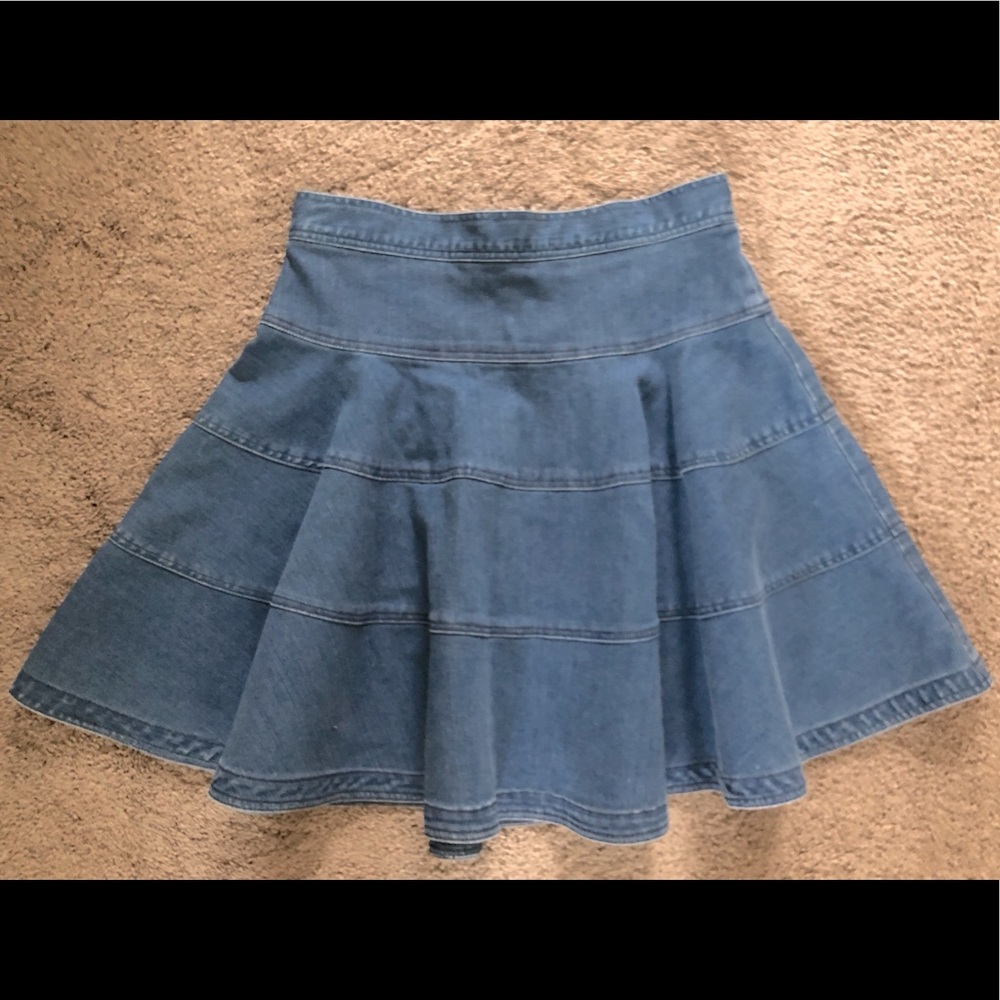 Nanette Lepore Flirty Denim Skirt